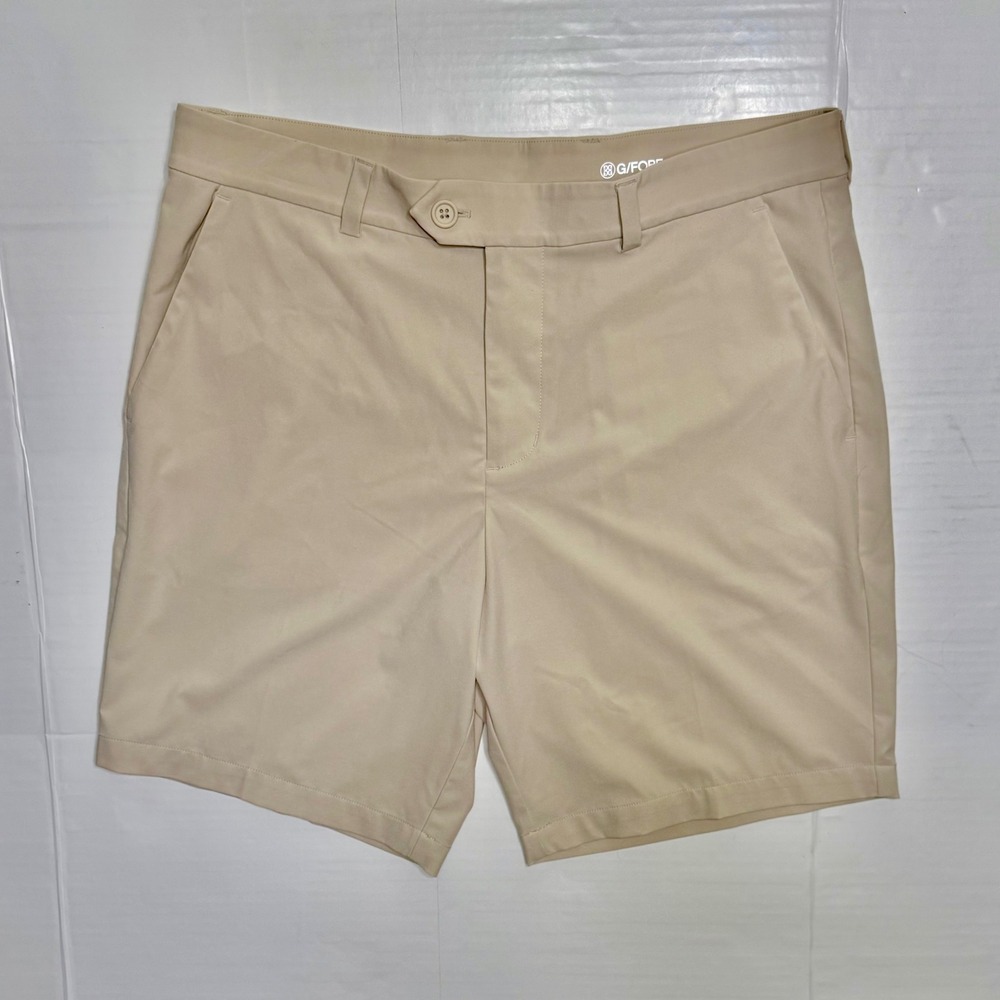 G/FORE Maverick Hybrid Golf Shorts Mens 34 Stone Beige GMR000019 Tan Performance
